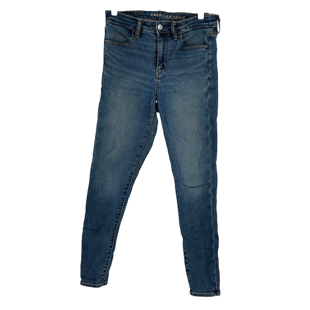 American Eagle High-Rise Jegging Blue Next Level Stretch Size 4 Short